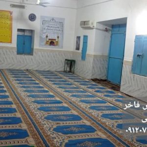 سجاده فرش -طرح رضوان آبی-سجاده فرش فاخر