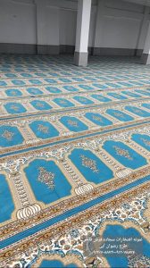 سجاده فرش طرح رضوان آبی-سجاده فرش فاخر