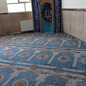 طرح ریزماهی آبی سجاده فرش -سجاده فرش فاخر