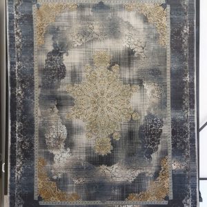 فرش ماشینی وینتیج 122 ذغالی