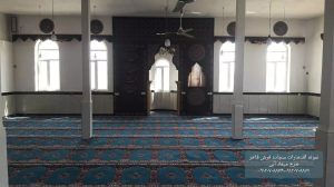 سجاده-فرش-طرح-میعاد-آبی-سجاده فرش فاخر