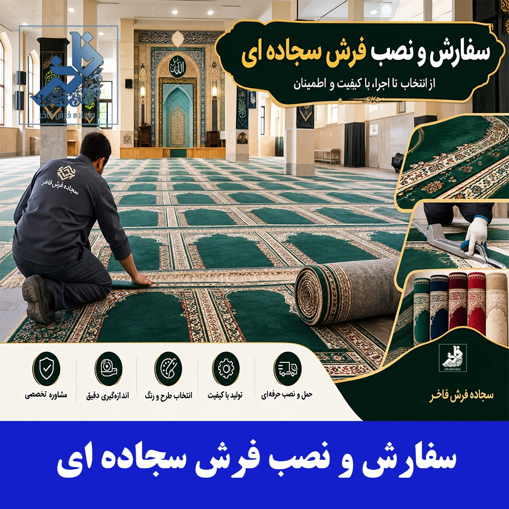 سفارش و نصب فرش سجاده ای-سجاده فرش فاخر